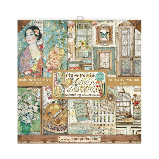 12x12 - Ateliers Des Arts - Double-Sided Paper Pad - Stamperia