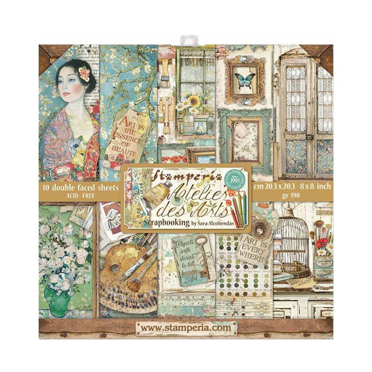 8x8 - Ateliers Des Arts - Double-Sided Paper Pad - Stamperia