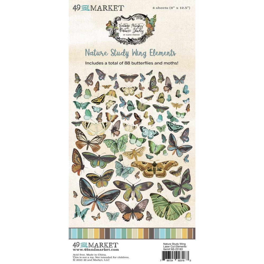 Laser Cut Outs - Wings - Nature Study - 49 and Market