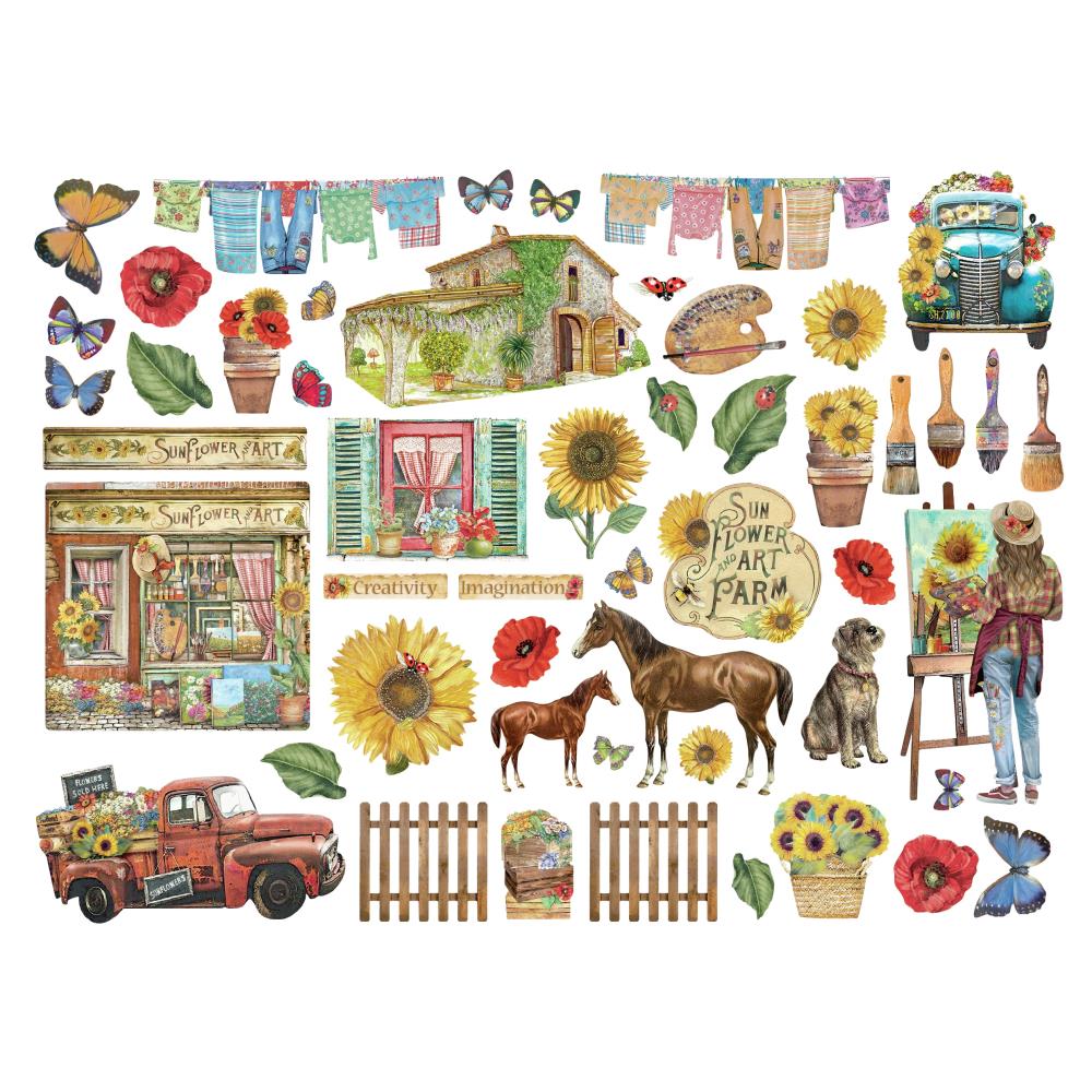 Die Cuts - Sunflower Art - Stamperia