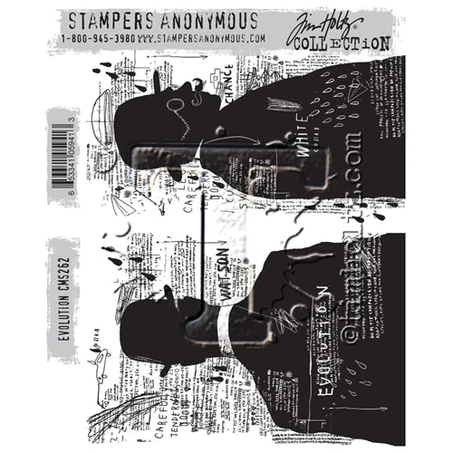 Stamp Set - Evolution - Tim Holtz Cling Mount Stamps - Stampers Anonymous