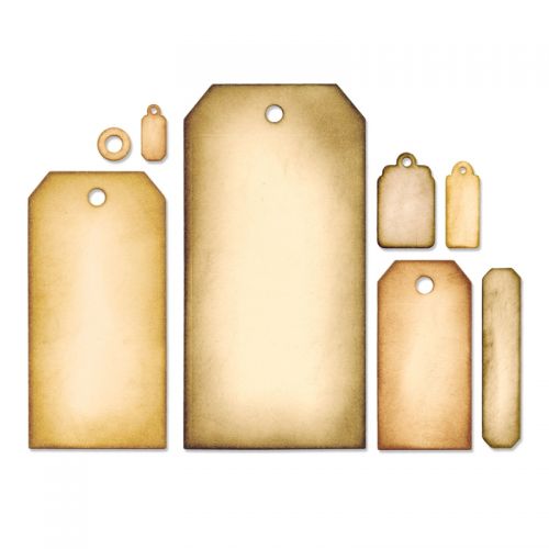Die - Tag Collection by Tim Holtz - Framelits Die Set 8PK - Sizzix
