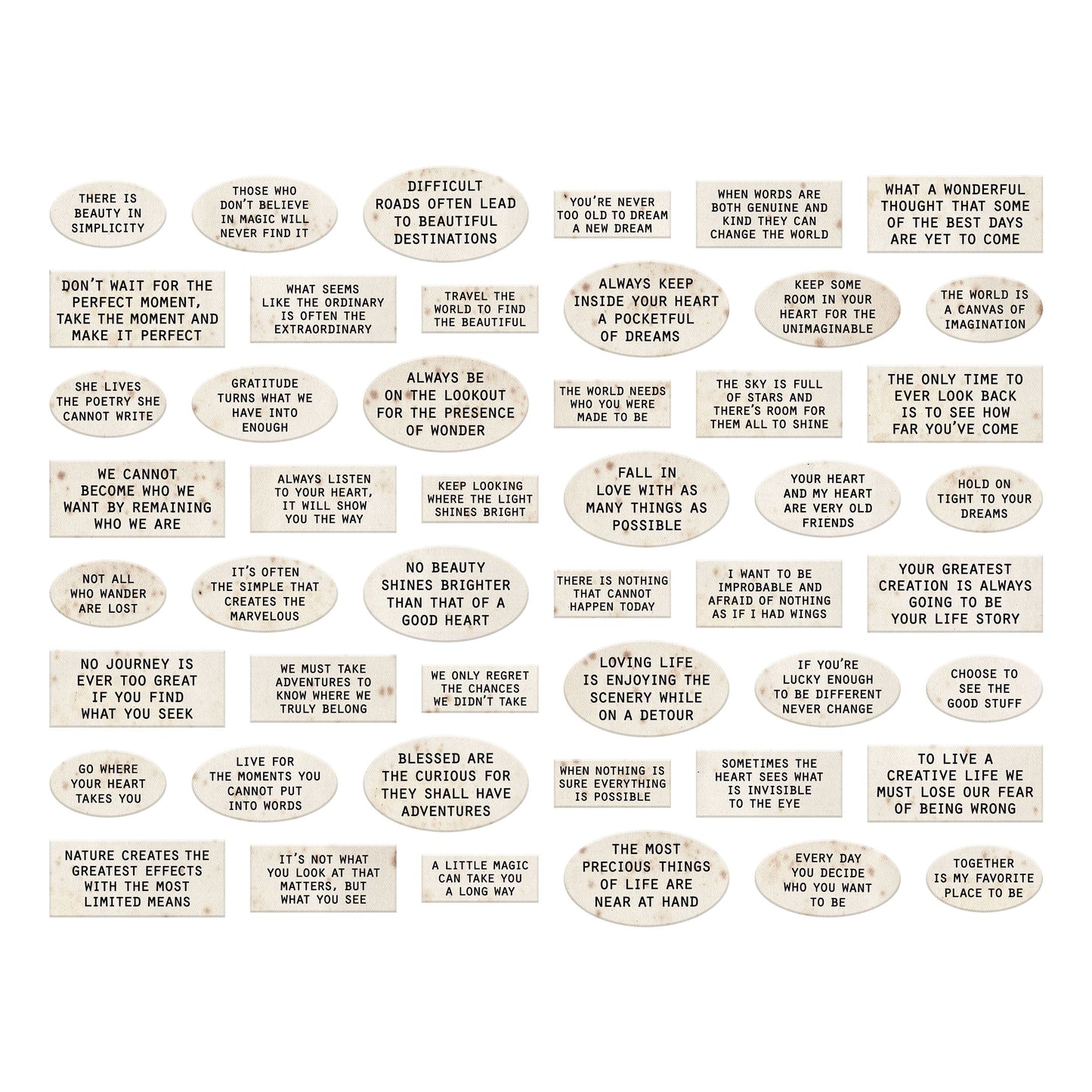 Quote Chips - Labels - Ideaology - Tim Holtz