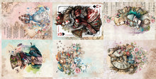 12x12 - Enchanted World - Following Alice - 12 Double Sided Papers - Alchemy Of Art