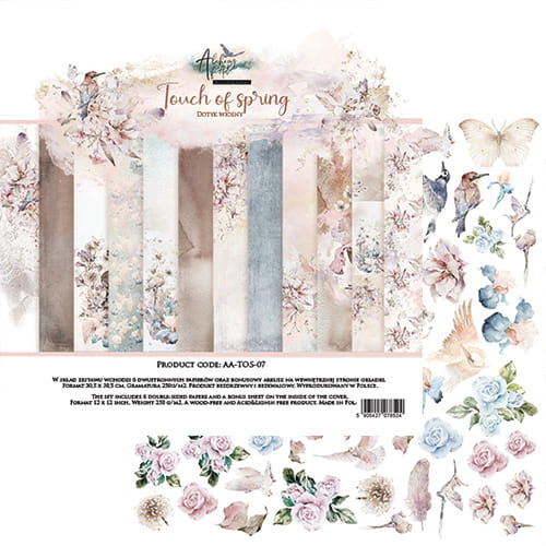 12x12 - Touch Of Spring - 6 Double Sided Papers - Alchemy Of Art
