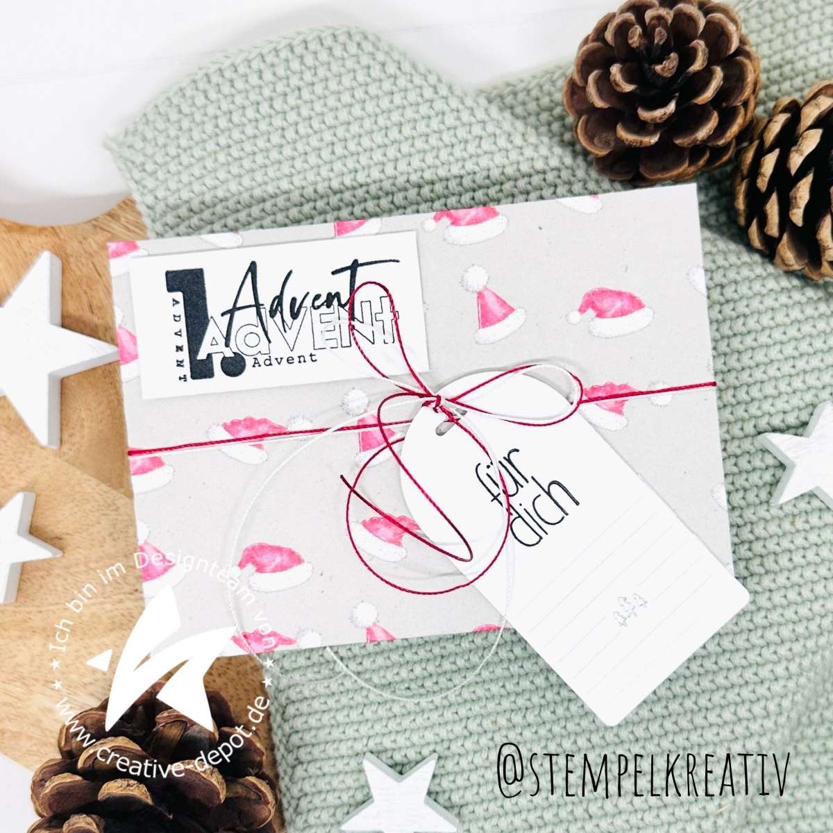 Cut & Emboss Folder - Tags with Stripes and Motives - Anhänger - Xmas - Creative Depot