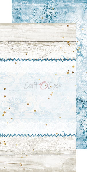 6x12 Inch - Set of Basic Papers - Forever Blue - Craft O Clock