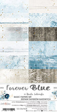 6x12 Inch - Set of Basic Papers - Forever Blue - Craft O Clock