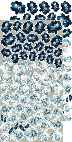 Extras Set - Flowers - Forever Blue - Craft O Clock