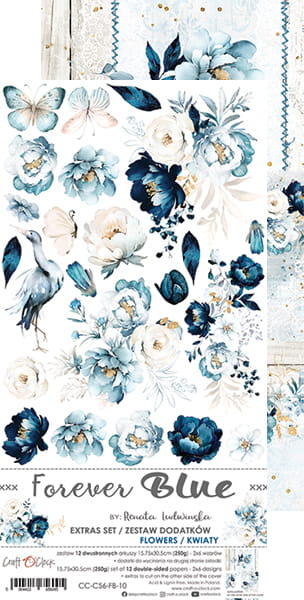 Extras Set - Flowers - Forever Blue - Craft O Clock