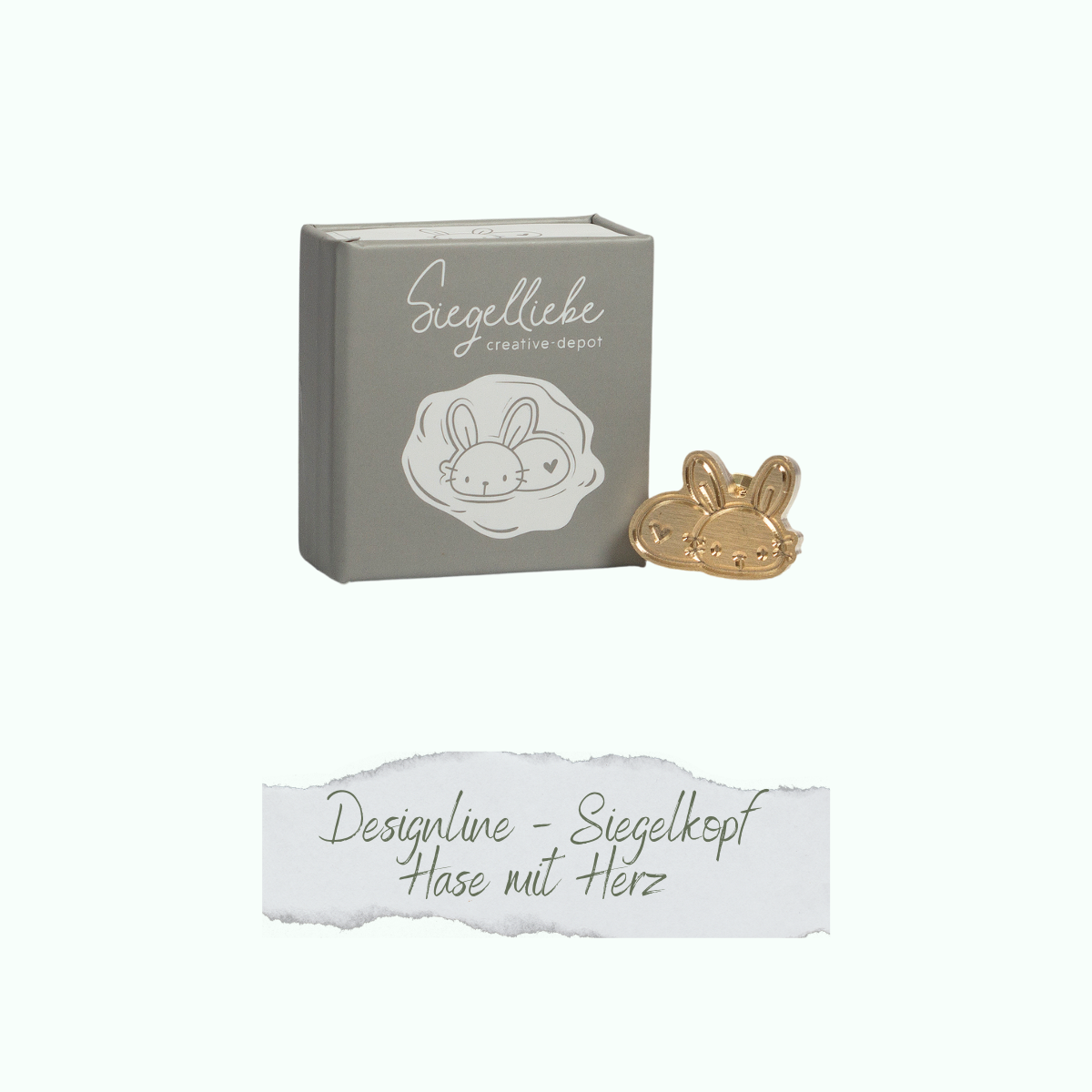 Wax Seal Stamp - Bunny With Heart - Creative Depot