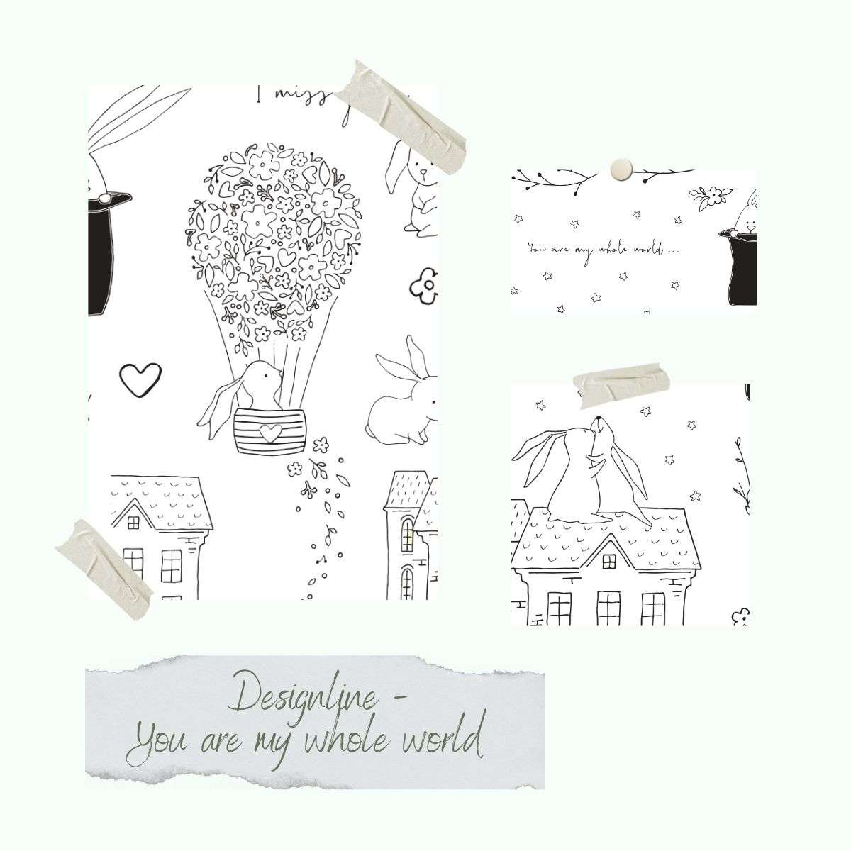 Clear Stamp Set - You are my whole world - A5 - Creative Depot