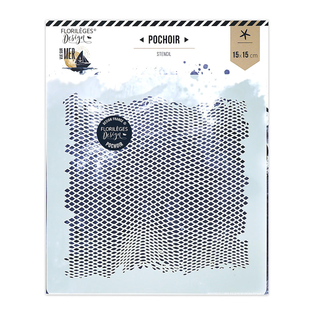Fishnet - Stencil - Florilèges Design