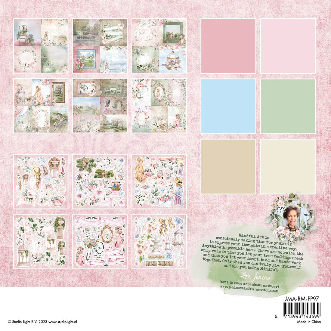 Paper Pad - Small Designs & Elements - Romantic Moments - Jenine's Mindful Art - Studio Light