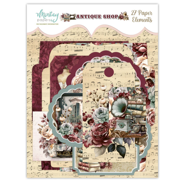 Antique Shop - Paper Elements - 27 pcs -  Mintay Papers