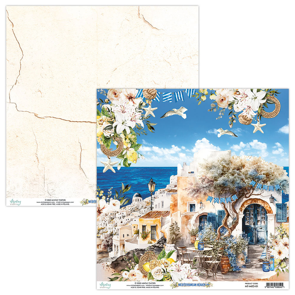 Mediterranean Heaven - 12 x 12 Paper Set - Mintay Papers