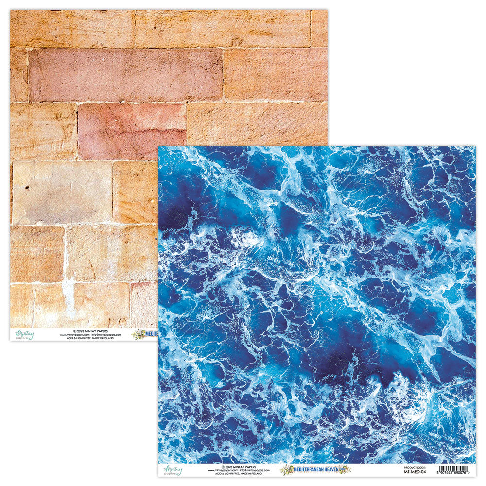 Mediterranean Heaven - 12 x 12 Paper Set - Mintay Papers