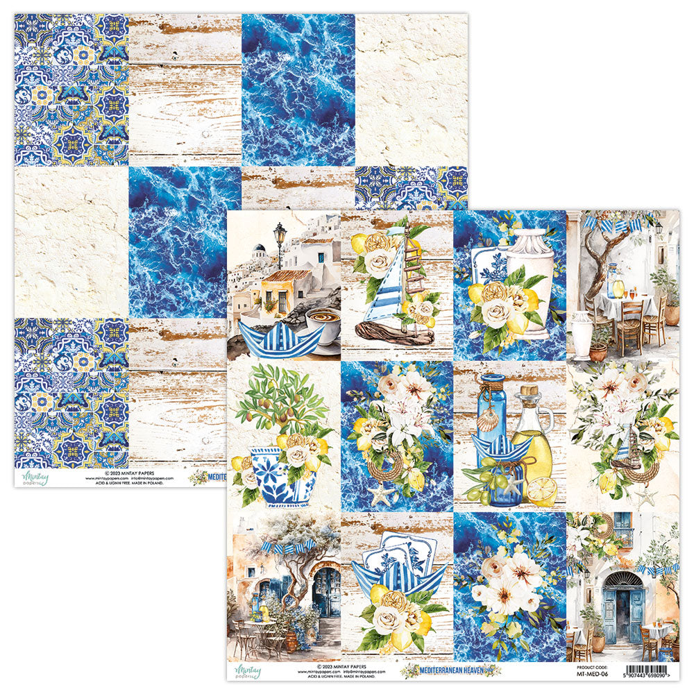 Mediterranean Heaven - 12 x 12 Paper Set - Mintay Papers