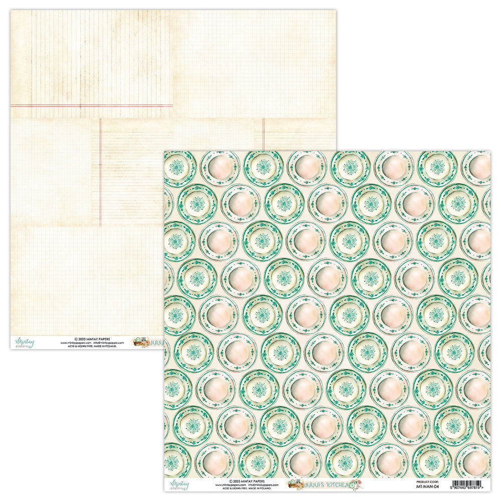 Nana's Kitchen - 12 x 12 Paper Set - Mintay Papers