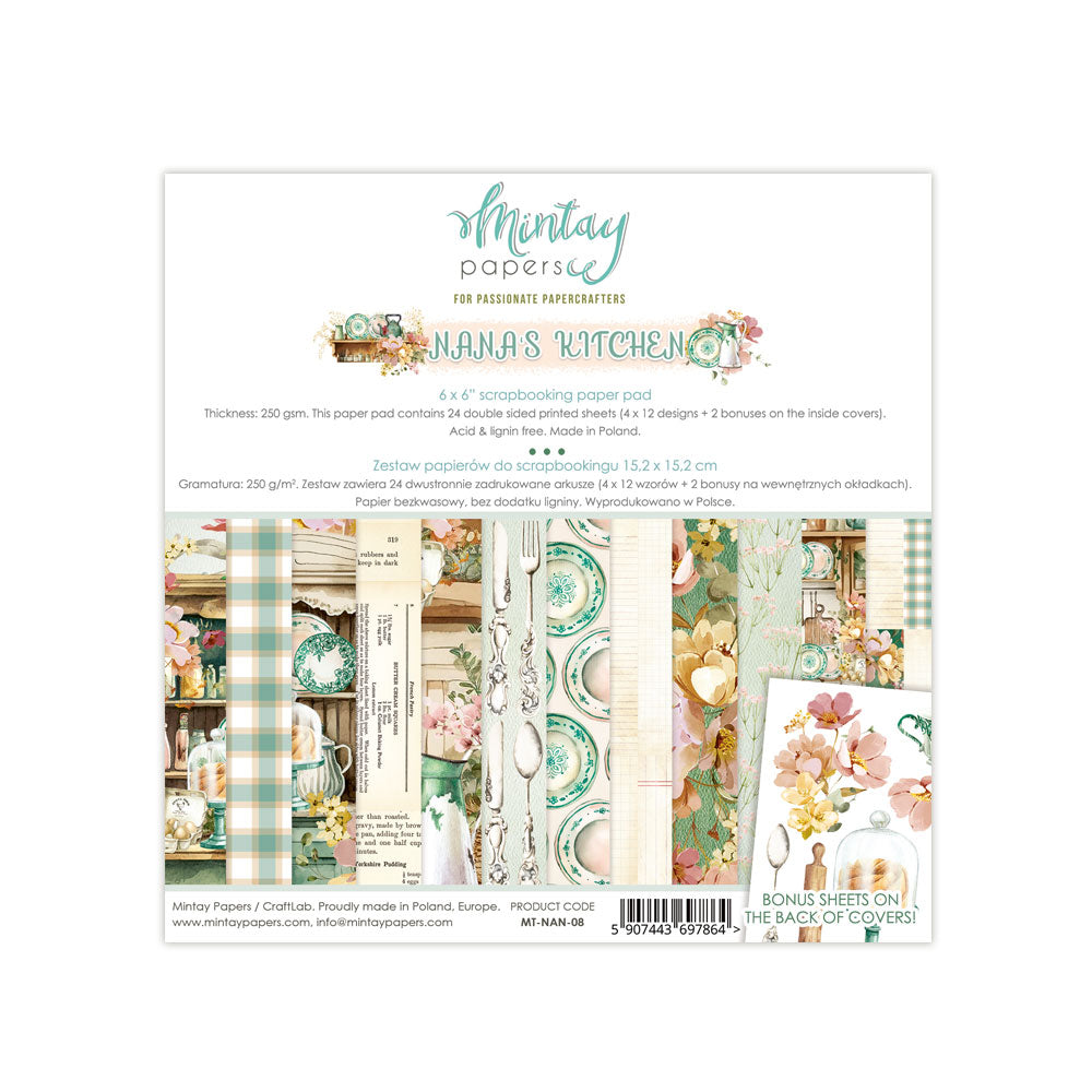 Nana's Kitchen  - 6 x 6 Paper Set - Mintay Papers