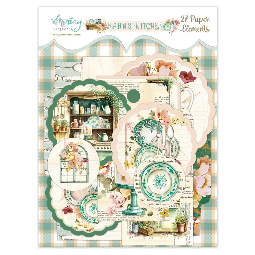 Nana's Kitchen  - Paper Elements, 27 Pcs. - Mintay Papers