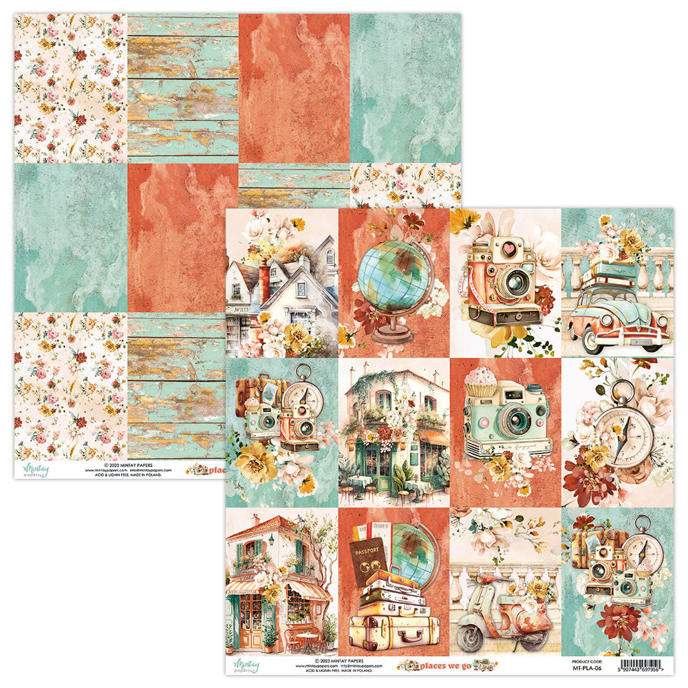 Places We Go - 6 x 6 Paper Set - Mintay Papers