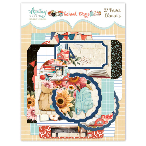 School Days - Paper Elements - 27 Pcs - Mintay Papers