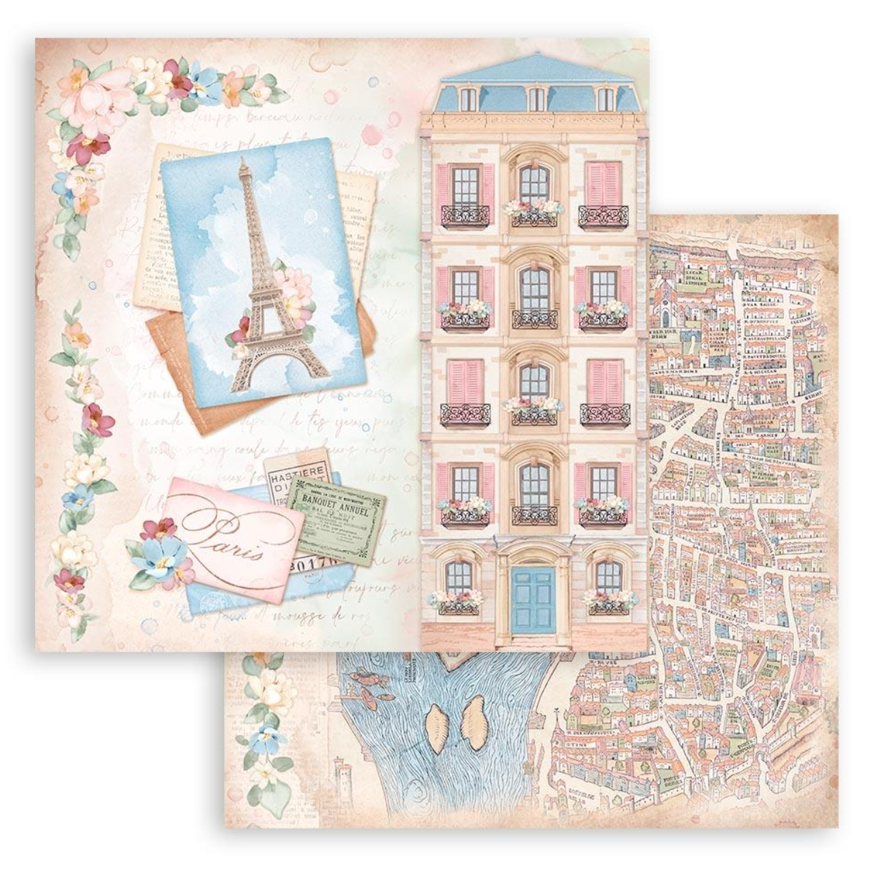 12x12 - Oh La La - Double-Sided Paper Pad - Stamperia