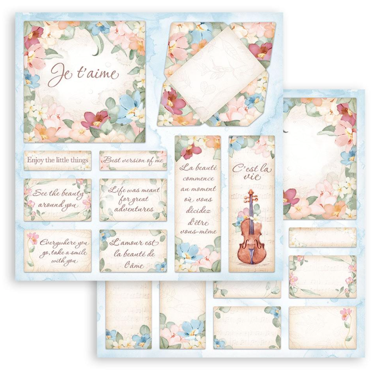 12x12 - Oh La La - Double-Sided Paper Pad - Stamperia