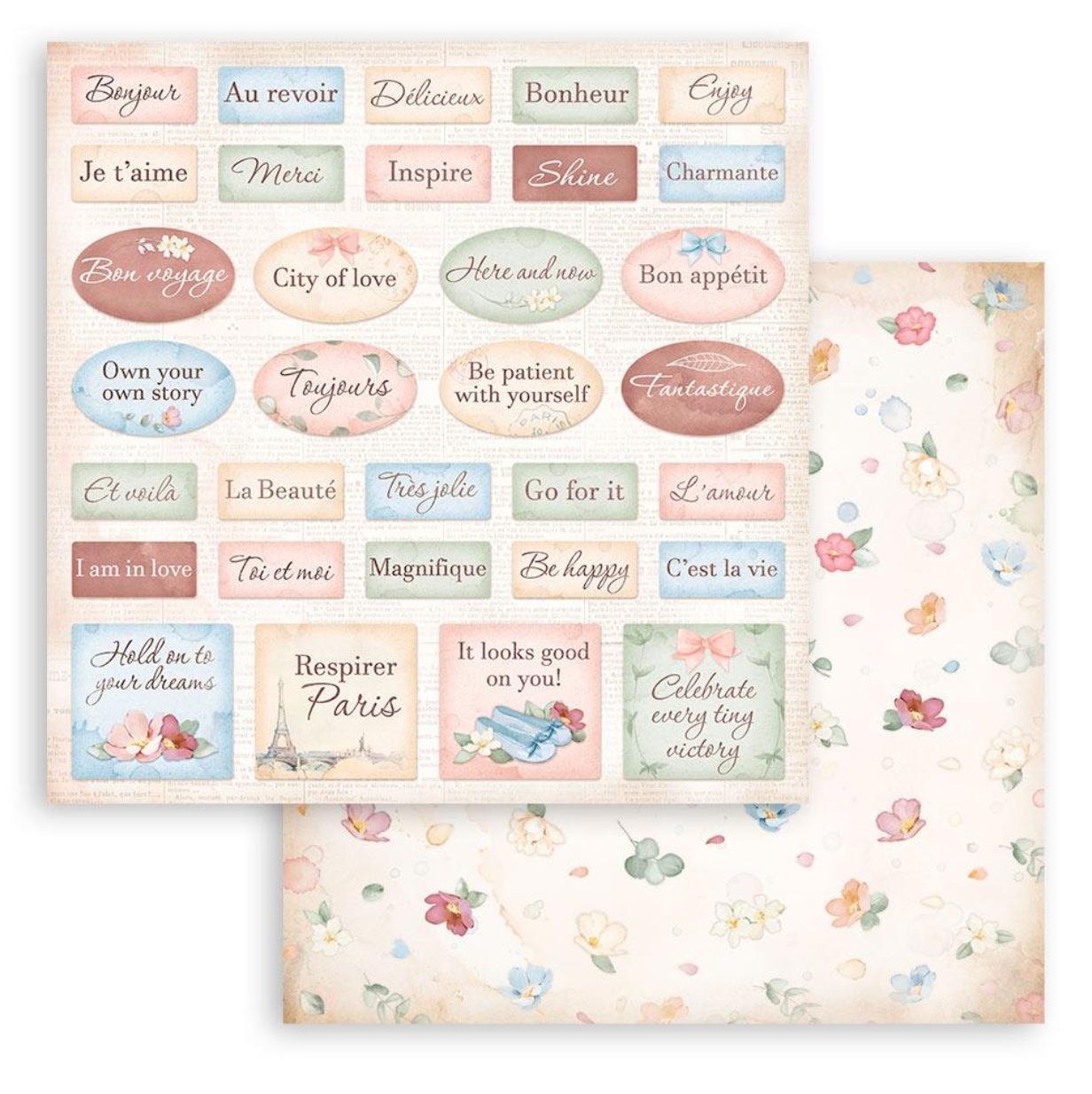 12x12 - Oh La La - Double-Sided Paper Pad - Stamperia