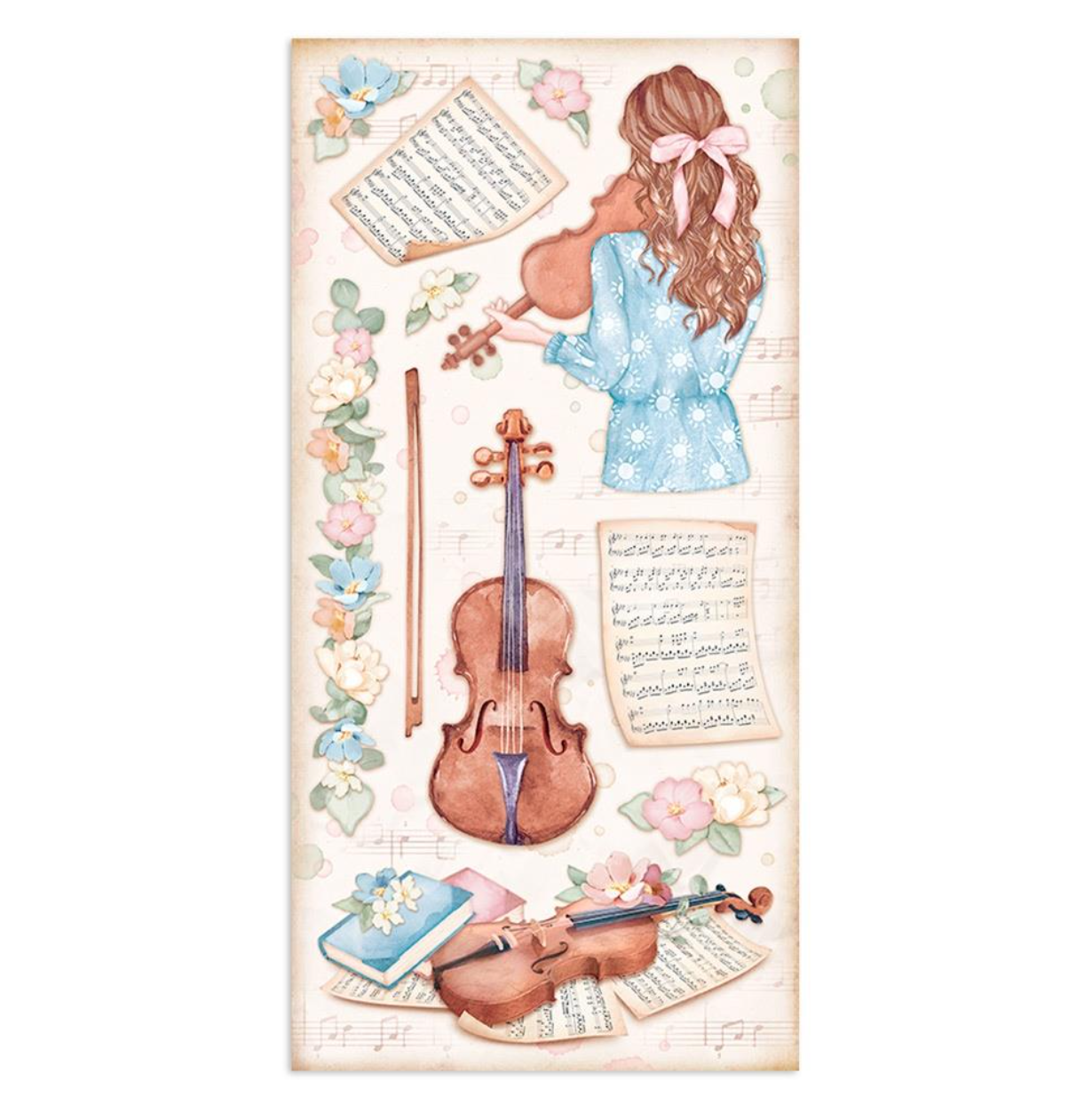 6x12 Inch - Collectables - Oh La La - Double Sided Paper Pad - Stamperia