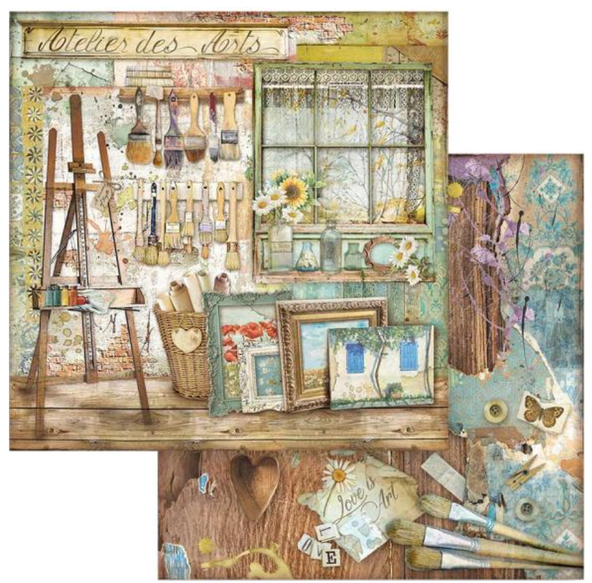 12x12 - Ateliers Des Arts - Double-Sided Paper Pad - Stamperia