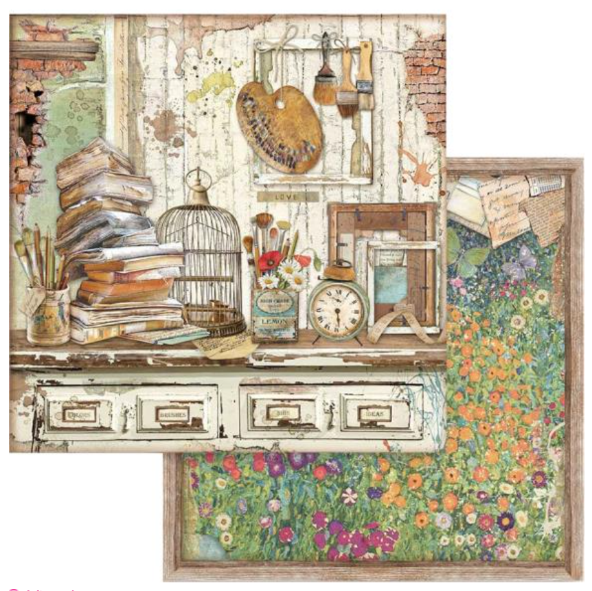 12x12 - Ateliers Des Arts - Double-Sided Paper Pad - Stamperia