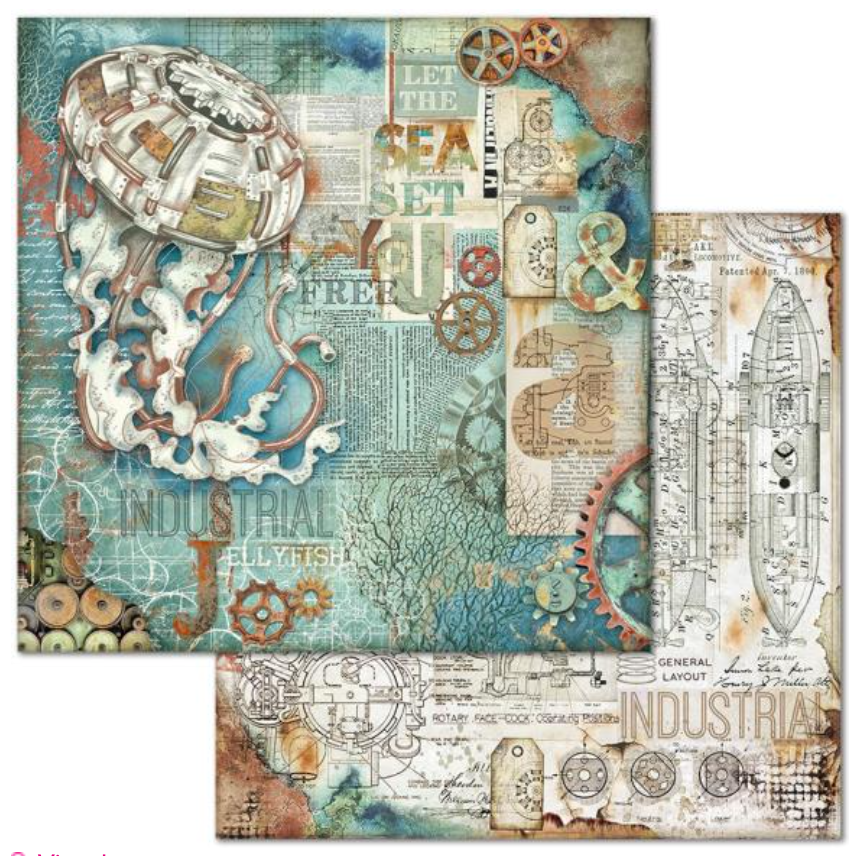 12x12 - Sea World - Double-Sided Paper Pad - Stamperia