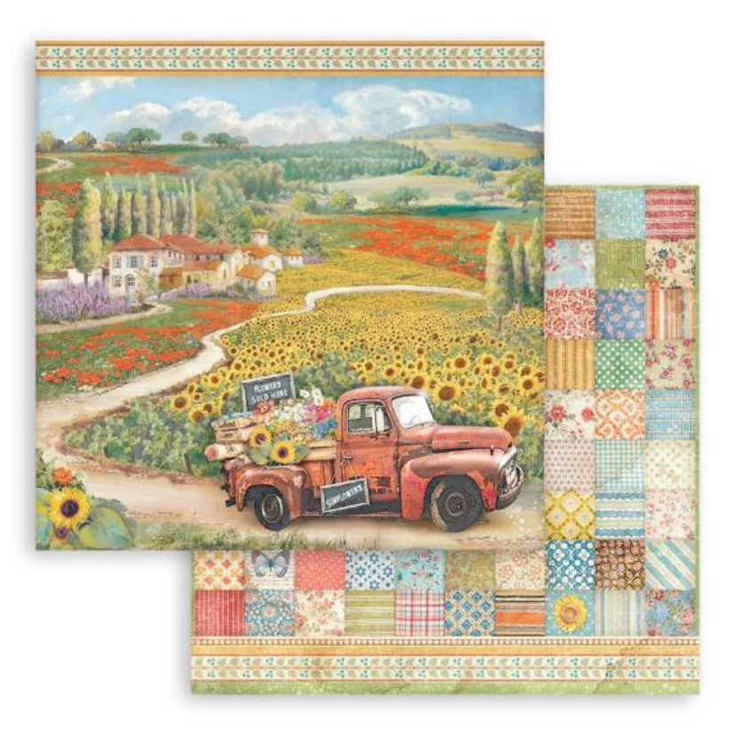 8x8 - Sunflower Art - Double-Sided Paper Pad - Stamperia