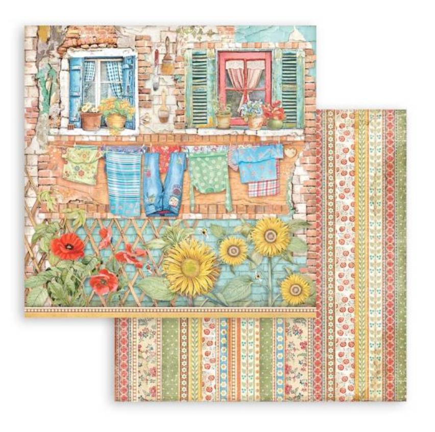 12x12 - Sunflower Art - Double-Sided Paper Pad - Stamperia