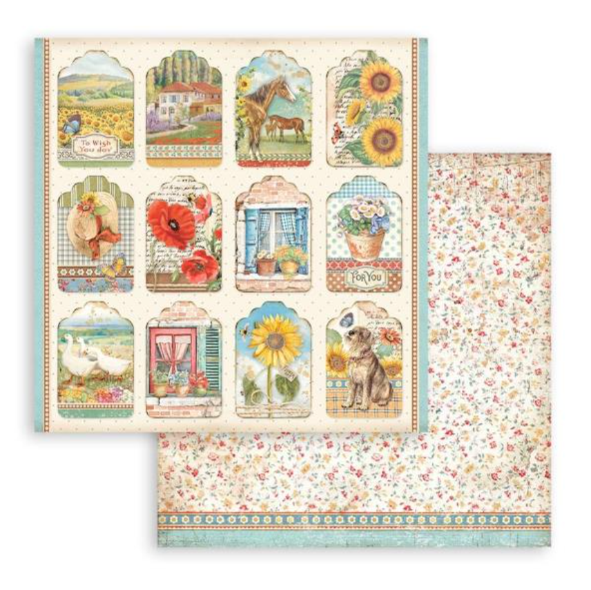 8x8 - Sunflower Art - Double-Sided Paper Pad - Stamperia