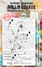 A7 - Flower Press - AALL and Create - Designer Tracy Evans - Clear Stamp Set - #928