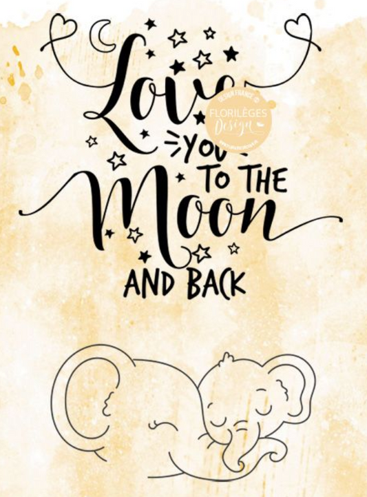 A8 - Clear Stamp - To The Moon - Florilèges Design