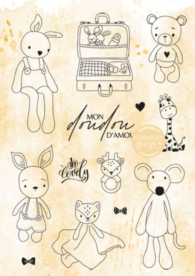 A6 - Clear Stamps - Team Doudous - Florilèges Design