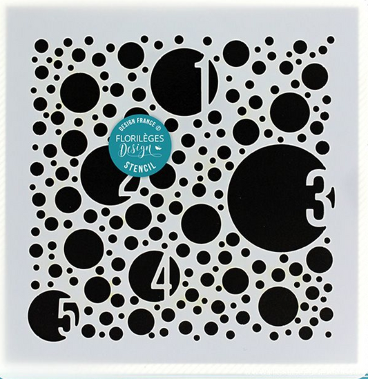 Bubbles - Stencil - Florilèges Design