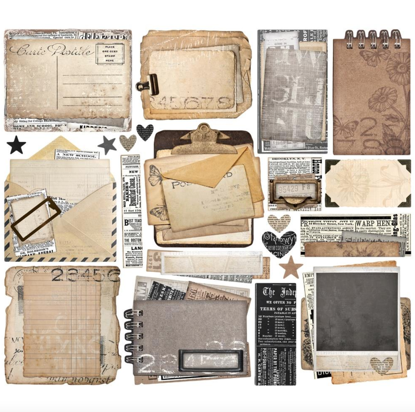 Simple Vintage Essentials - Ephemera 22/Pkg - Simple Stories