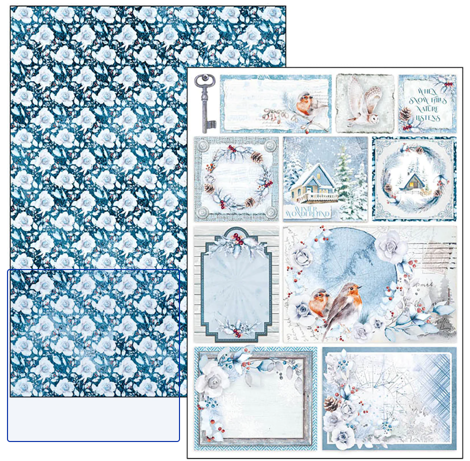 A4 - Creative Pad 9/Pkg - Winter Journey - Ciao Bella