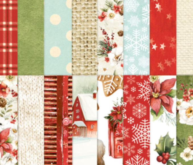 White Christmas - 6 X 8 Add-On Paper Pad - Mintay Papers