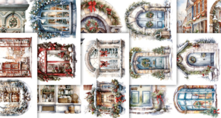 6x8 - Elements For Precise Cutting - Christmas 2 - Mintay Papers