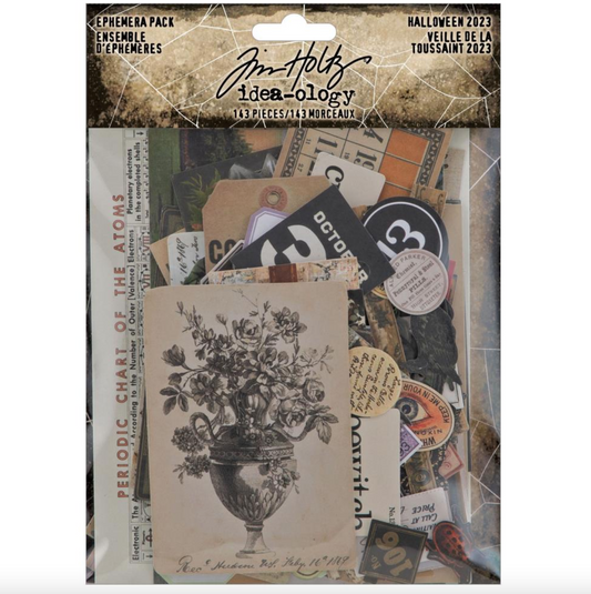 Ephemera Pack - Halloween 2023 - Ideaology - Tim Holtz
