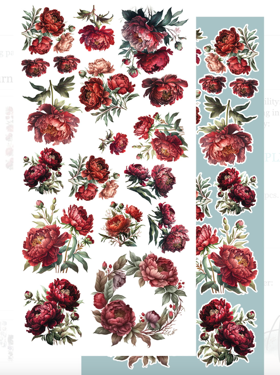 6x12 - White Lady- Art Journal Fussy Cutting Set - Alchemy Of Art