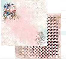 8x8 - Enchanted World - Following Alice - 12 Double Sided Papers - Alchemy Of Art