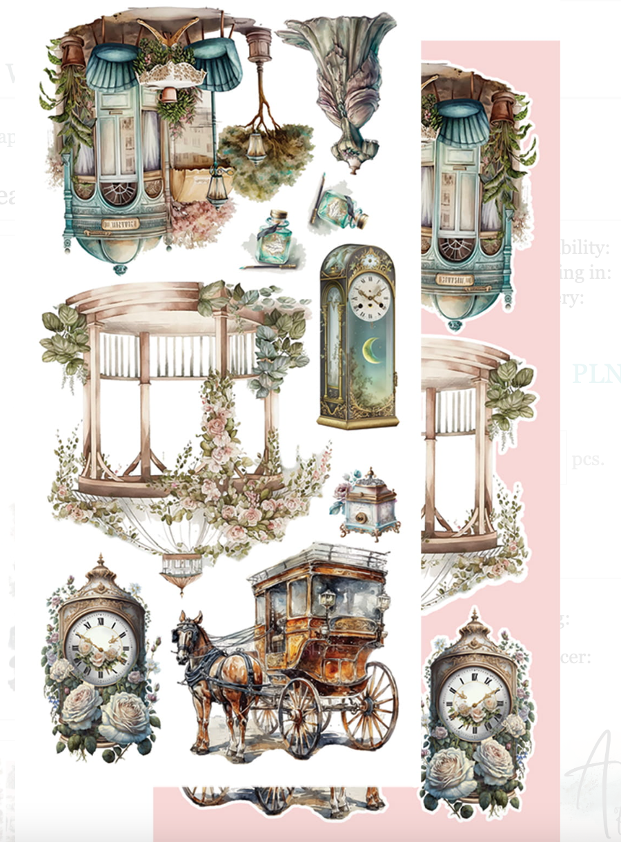 6x12 - Simple Beautiful - Fussy Cutting Set - Alchemy Of Art