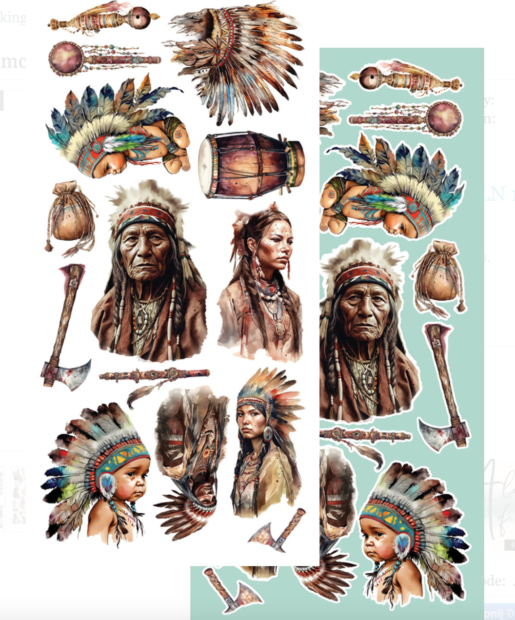 6x12 - Dreamcatcher - Wild West - Fussy Cutting Set - Alchemy Of Art